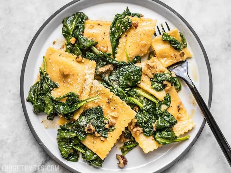 Ravioli with Sage Brown Butter Sauce