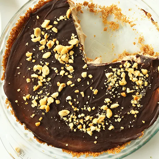 Vegan Peanut Butter Cup Pie