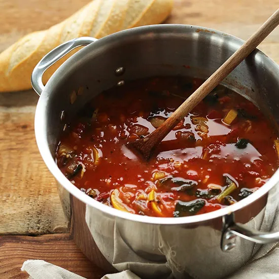 Tomato and Vegetable White Bean Soup