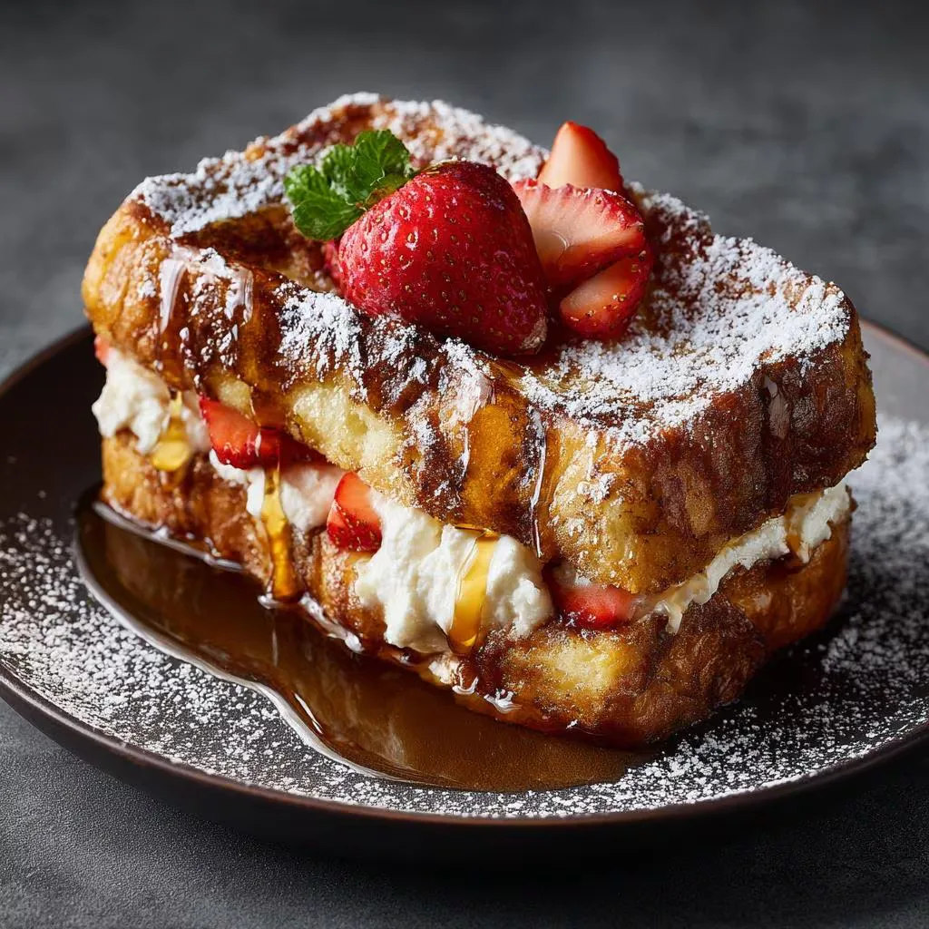 Cannoli Stuffed French Toast