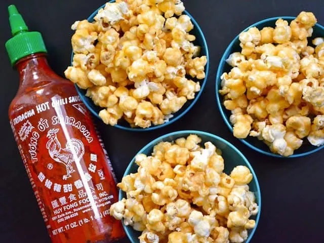 sriracha caramel corn