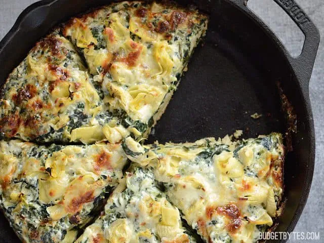 Creamy Spinach Artichoke Pizza
