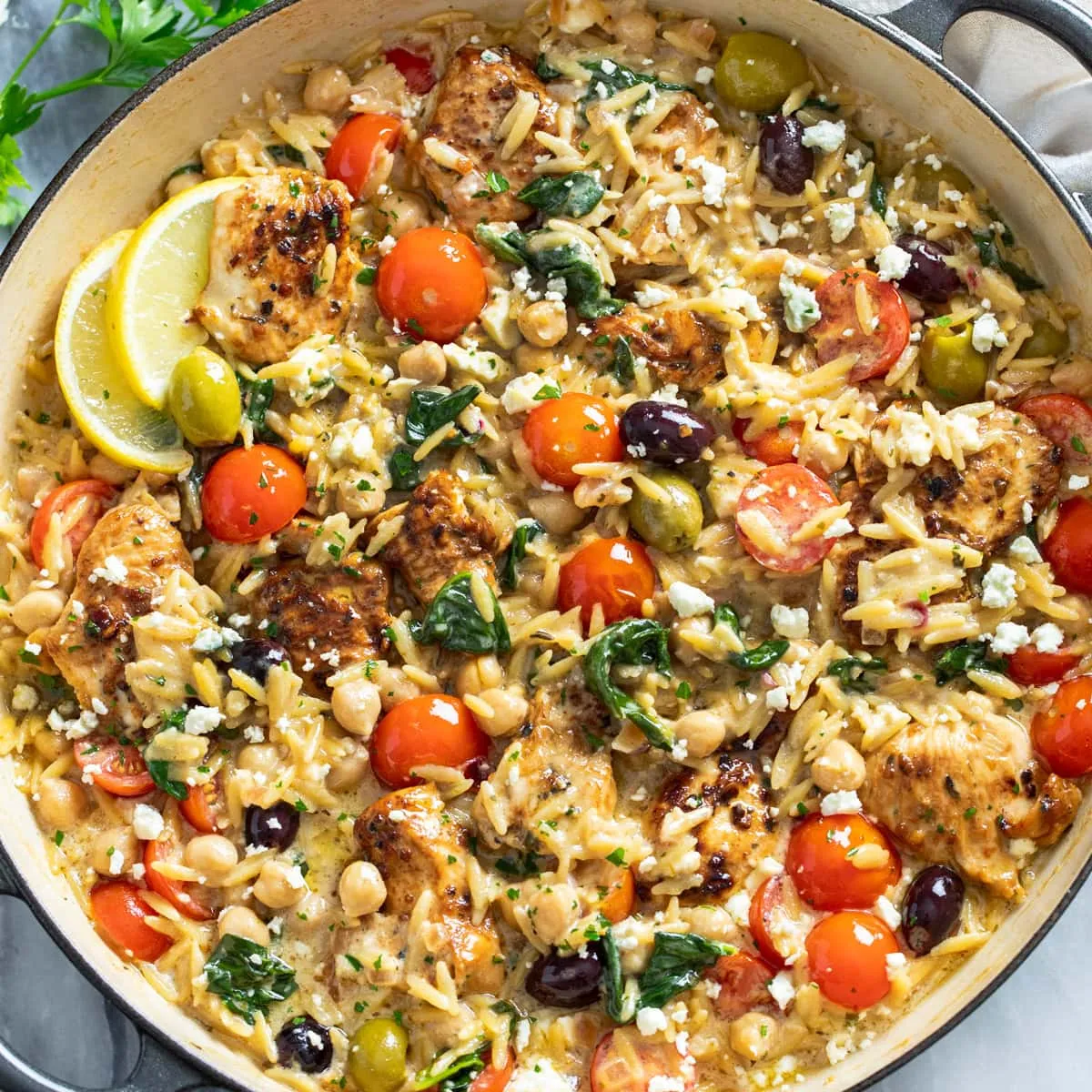Greek Chicken Orzo