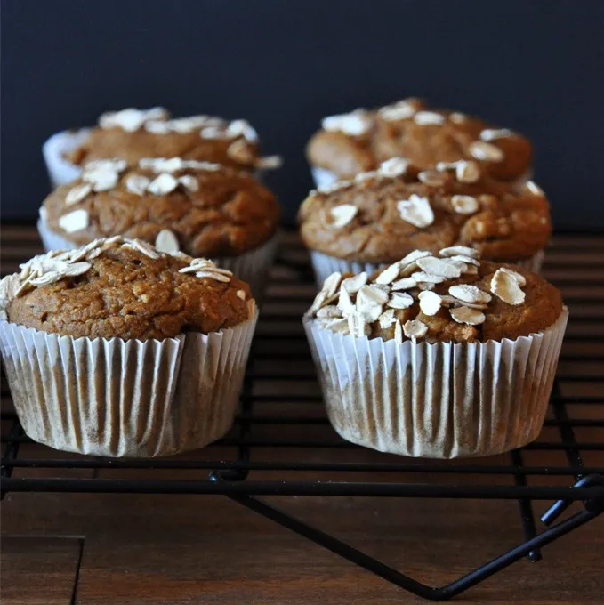 Vegan Pumpkin Apple Muffins