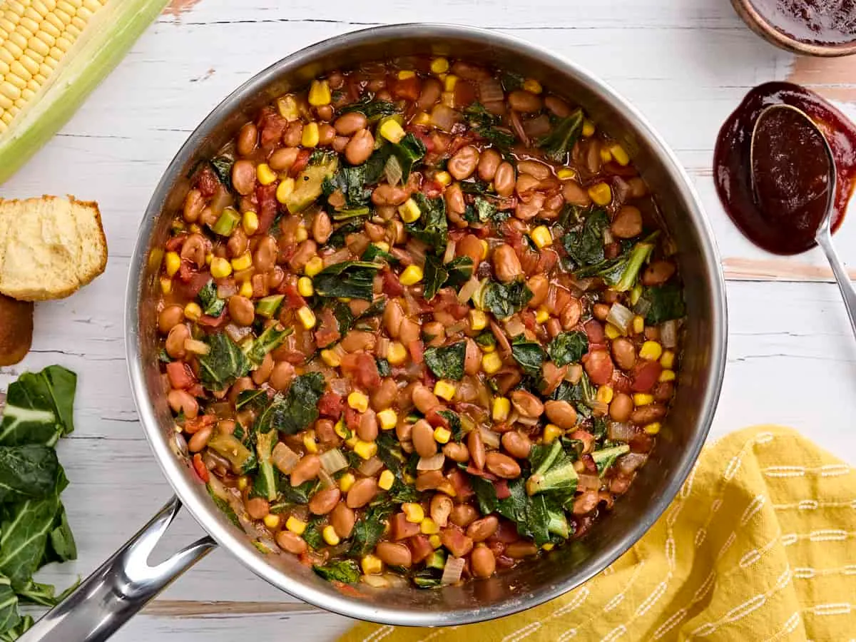 BBQ Beans and Greens Recipe