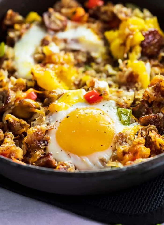 Crispy Hash & Eggs Breakfast Skillet