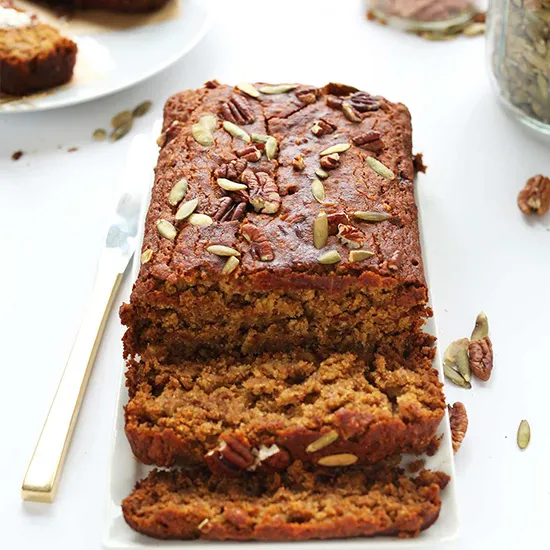 1-Bowl Pumpkin Bread (V + GF)