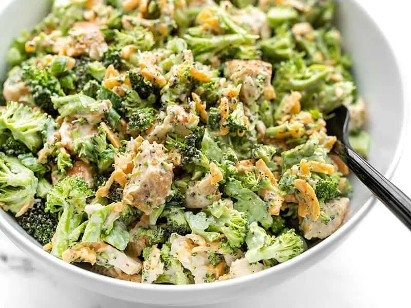 Broccoli Cheddar Chicken Salad
