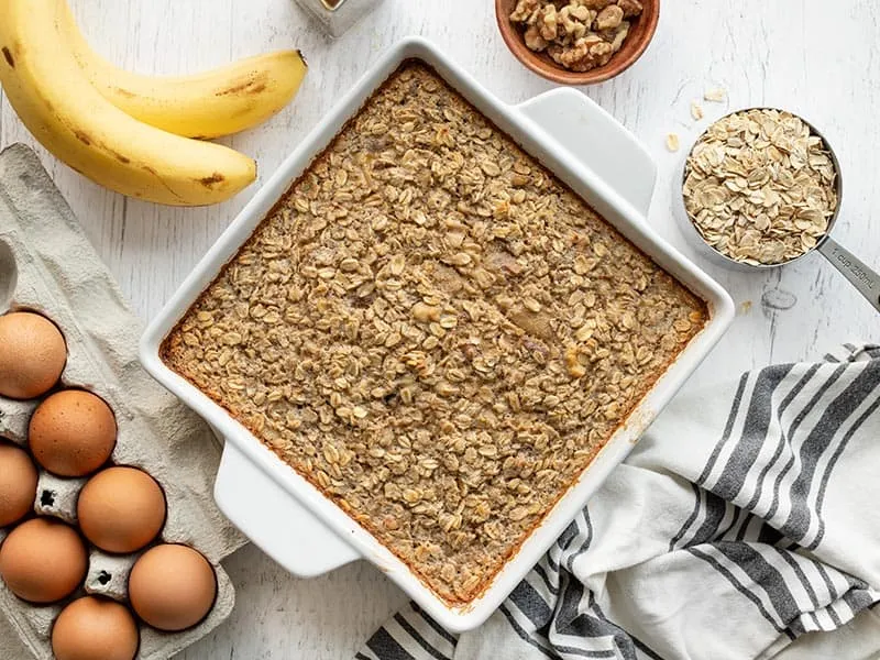 Banana Bread Baked Oatmeal