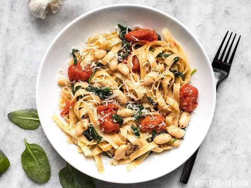 Tuscan White Bean Pasta