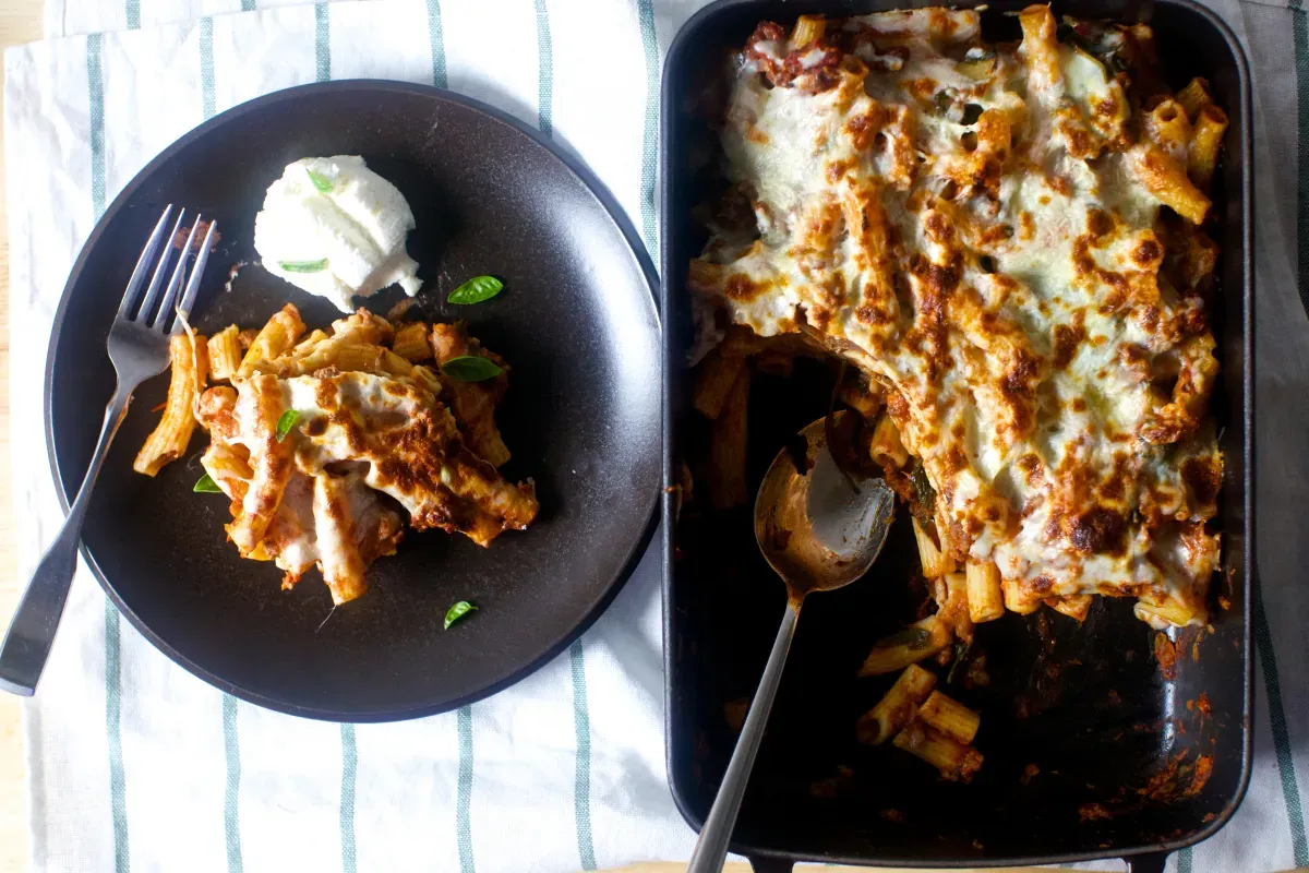 my old-school baked ziti