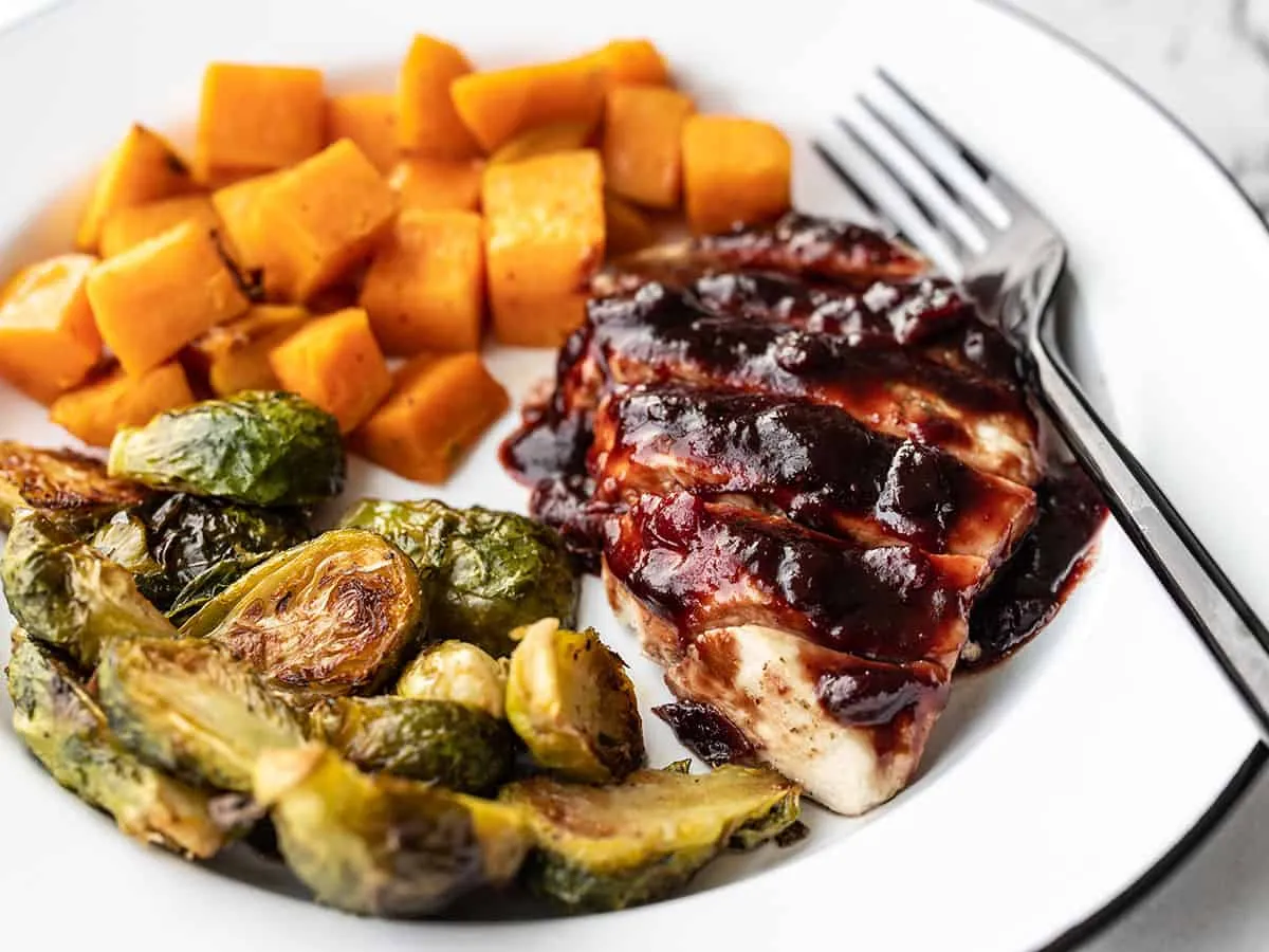 Sheet Pan Cranberry Chicken Dinner