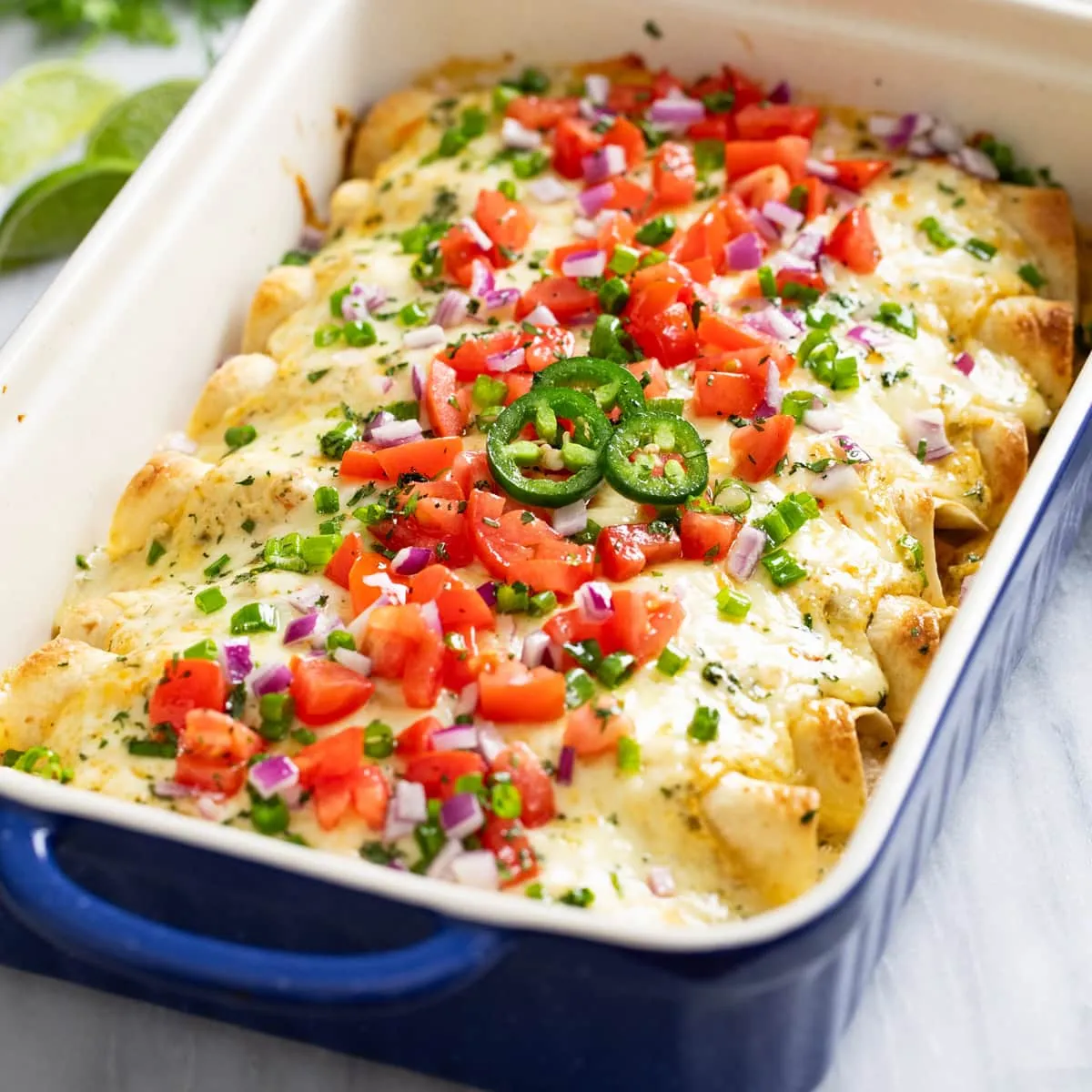White Chicken Enchiladas