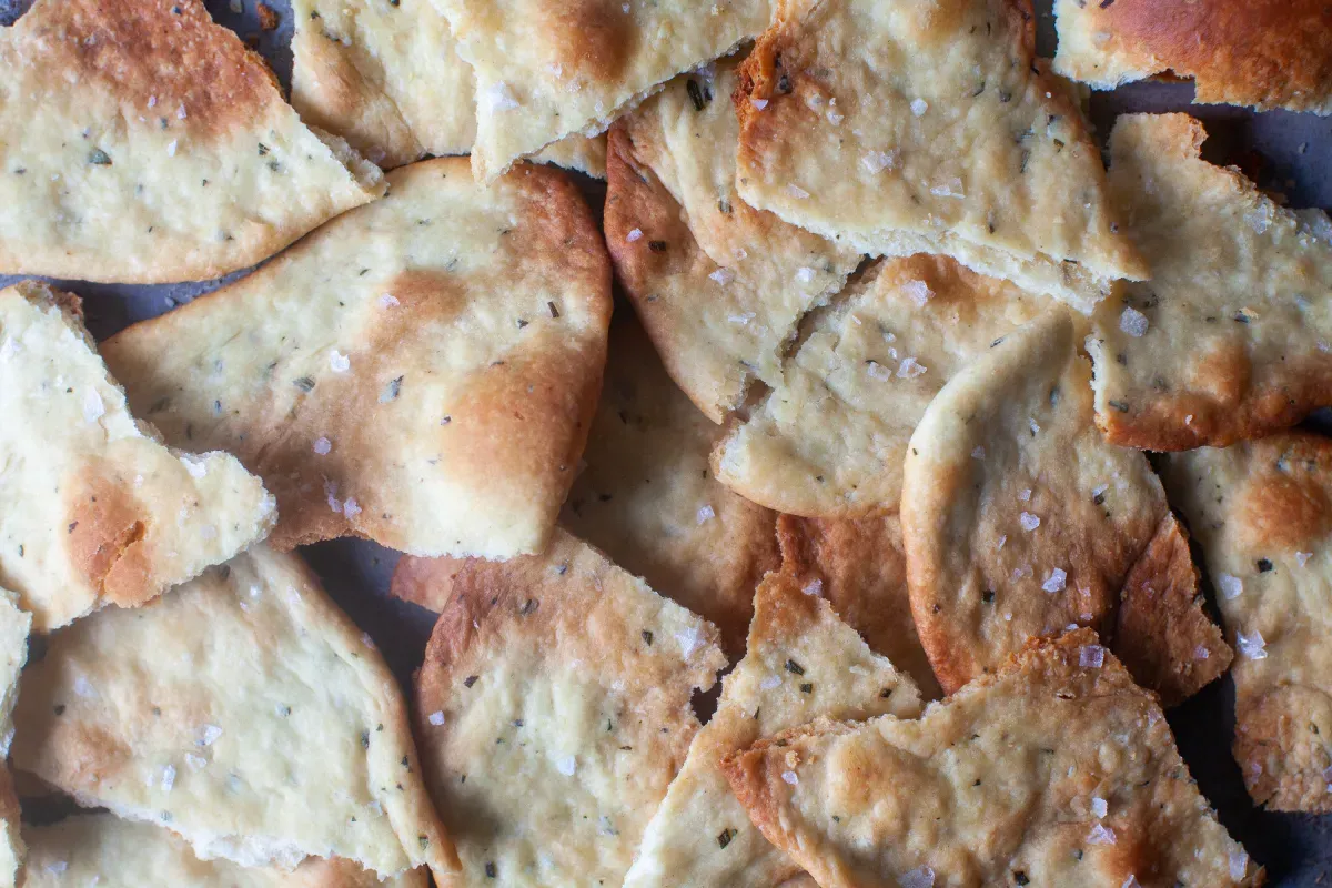 crisp rosemary flatbread