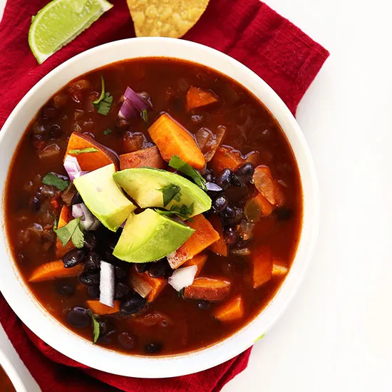 5-Ingredient Sweet Potato Black Bean Chili