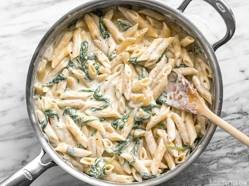 Spinach Alfredo Pasta