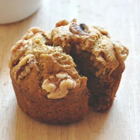 Vegan Banana Nut Muffins for Two