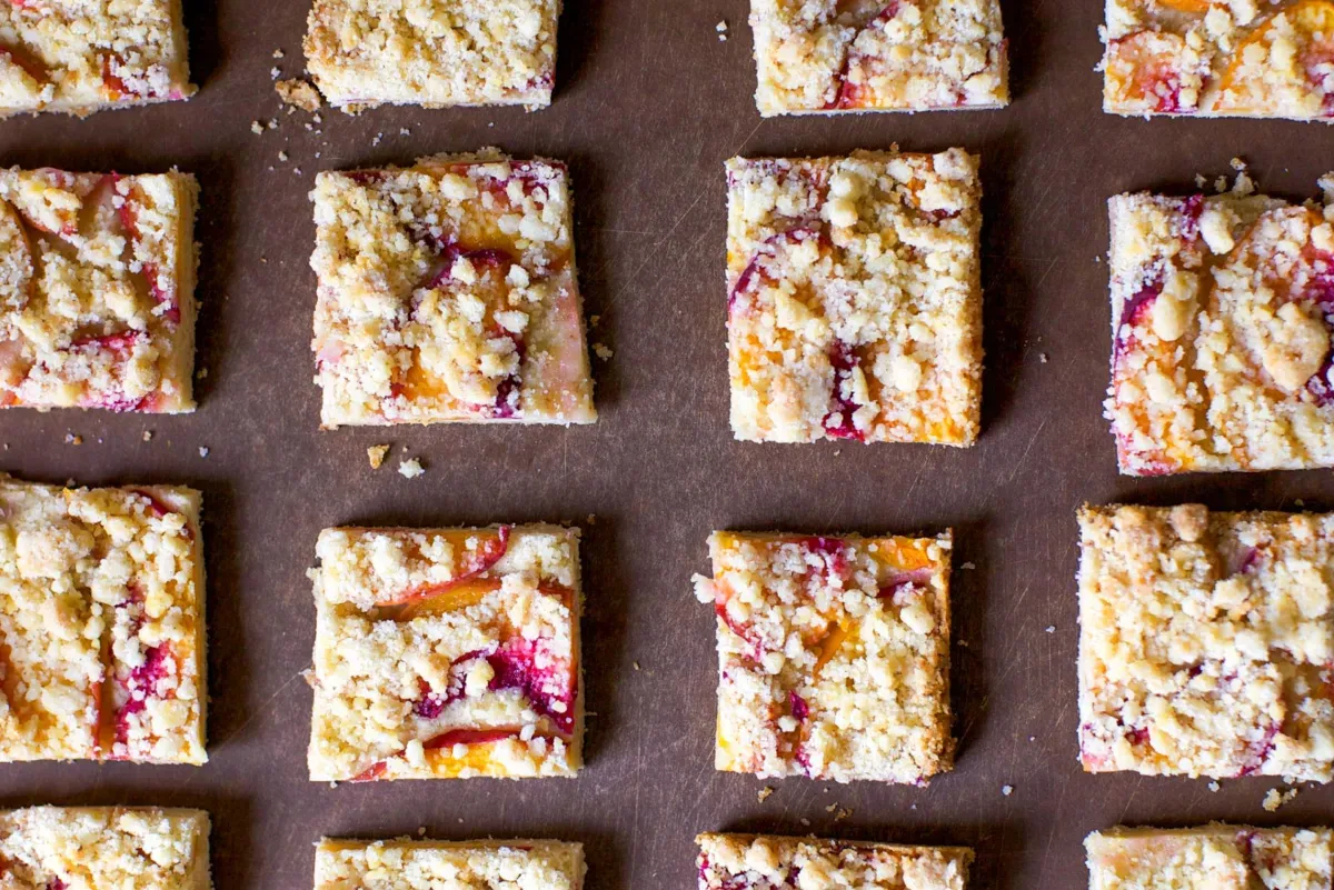 peach shortbread