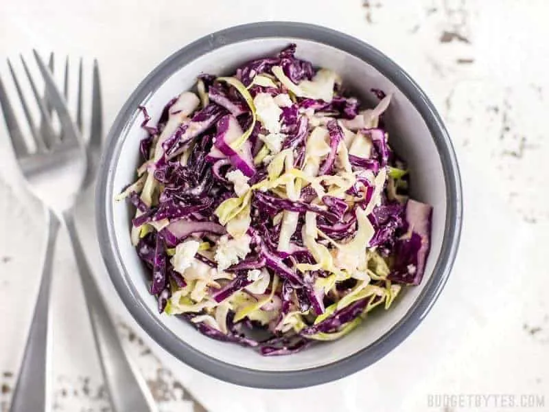 Vinaigrette Slaw with Feta