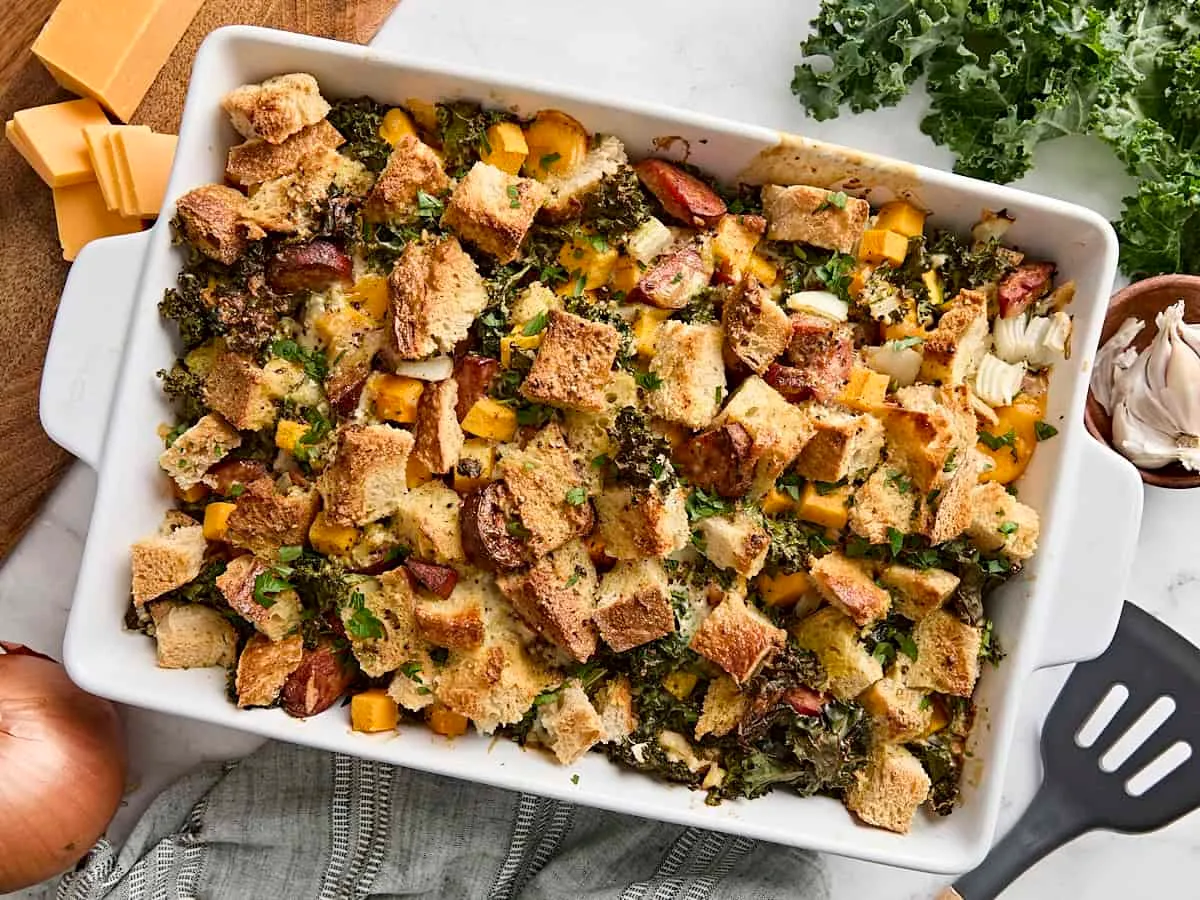 Savory Bread Pudding Recipe