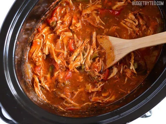Slow Cooker Italian Chicken and Peppers