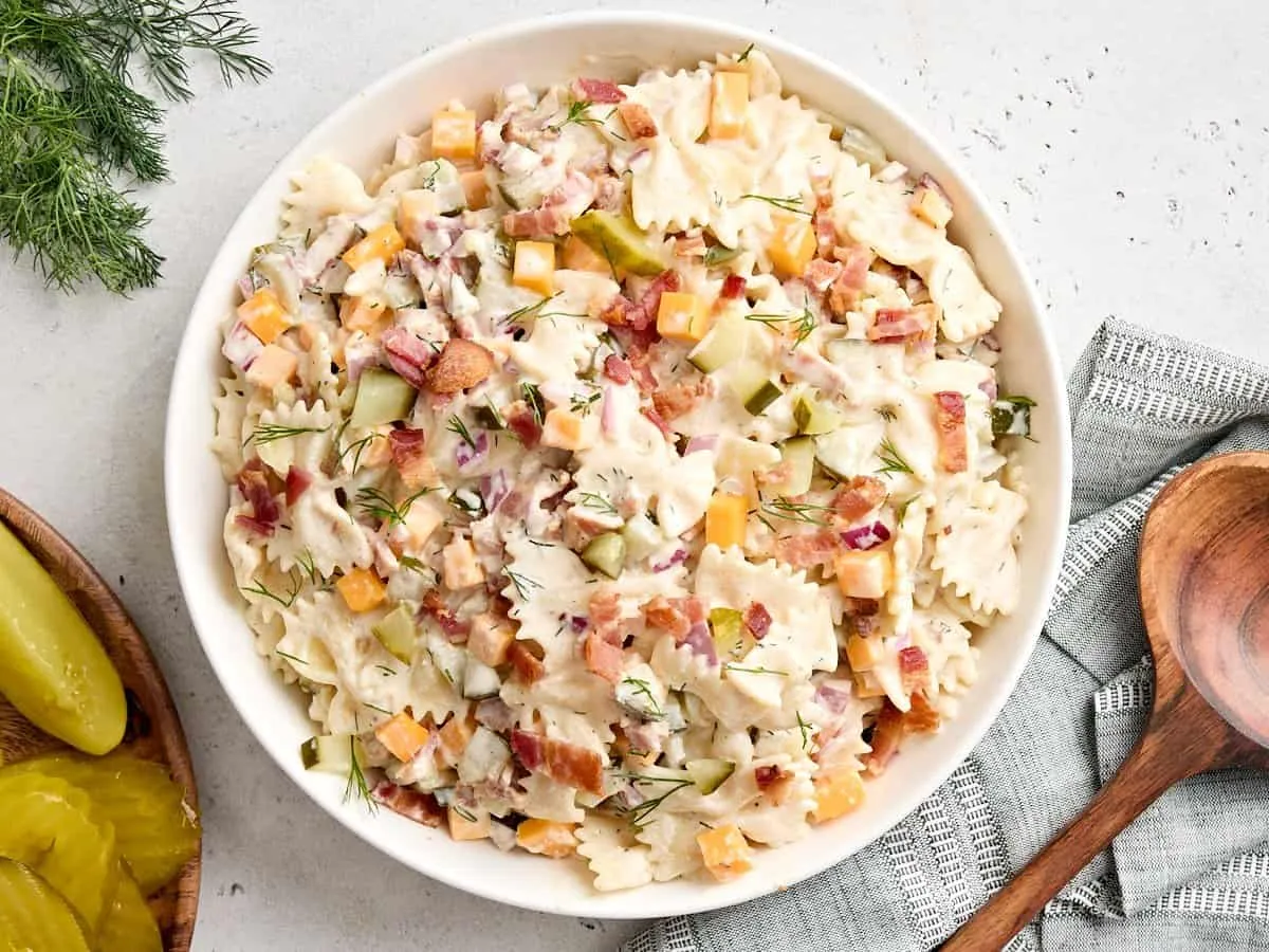 Dill Pickle Pasta Salad