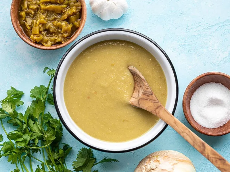 Easy Green Chile Enchilada Sauce