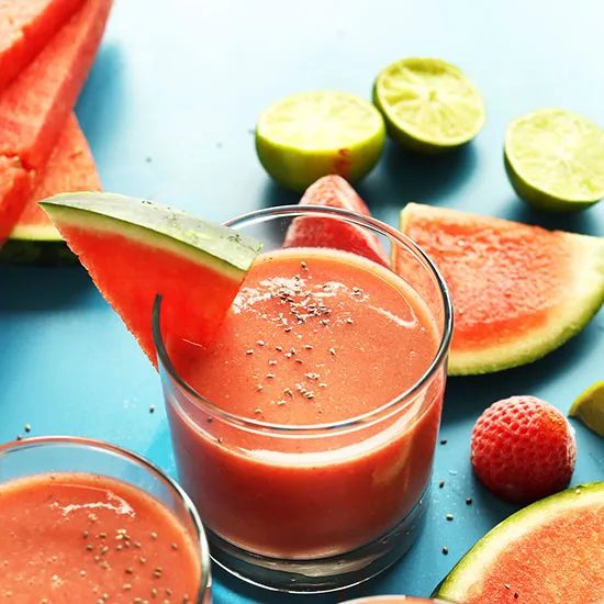 Strawberry Chia Watermelon Smoothie