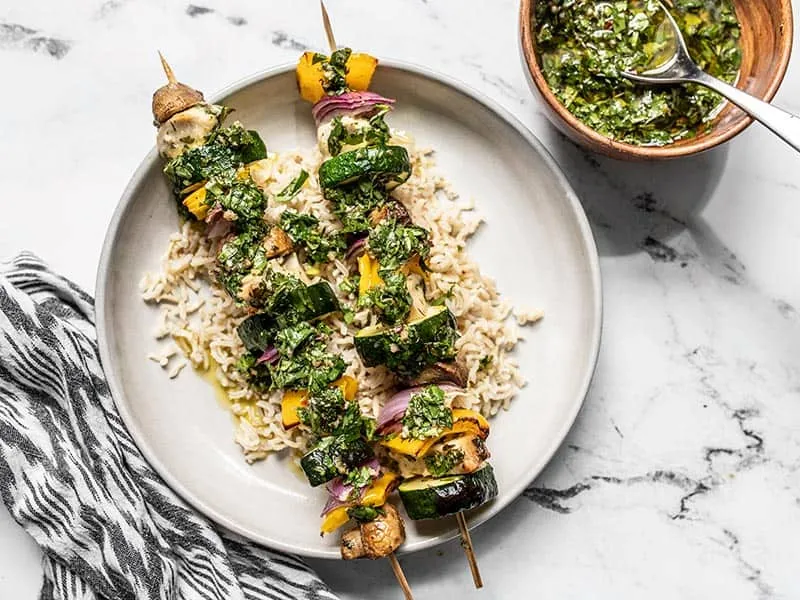 Chimichurri Chicken Kebabs
