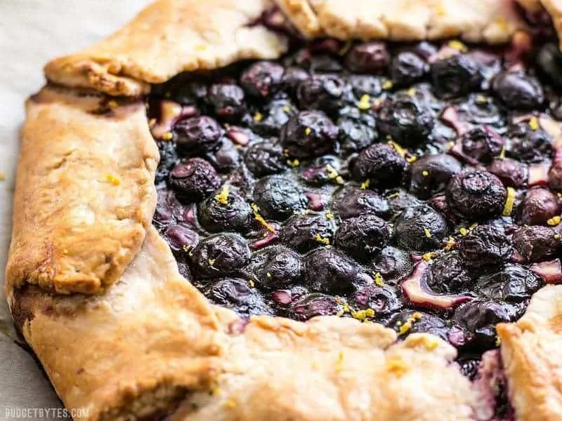 Lemon Blueberry Cream Cheese Galette