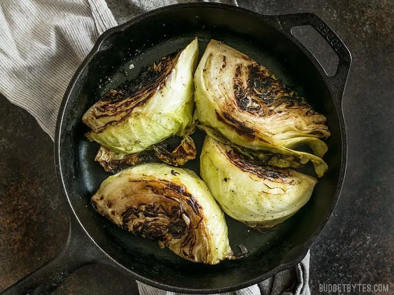 Blackened Cabbage with Chipotle Mayo