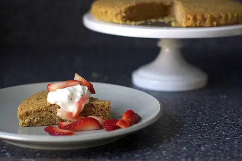 pecan cornmeal butter cake