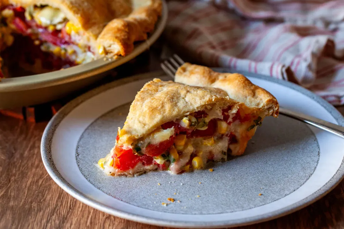 tomato and corn pie