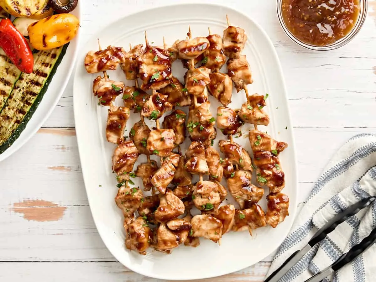 Grilled Teriyaki Chicken Kebabs