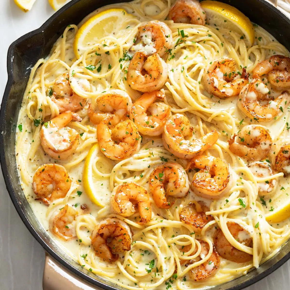 Lemon Shrimp Pasta