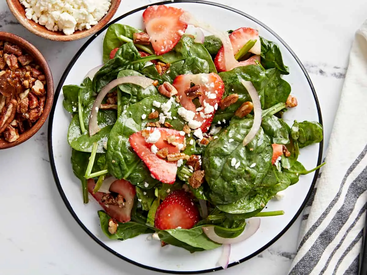Strawberry Spinach Salad