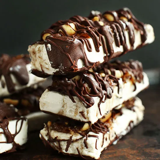 5-Ingredient Vegan Ice Cream Snickers