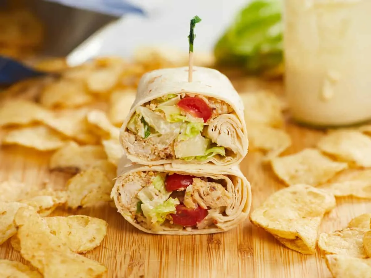 Chicken Caesar Wraps