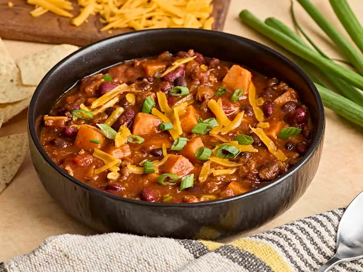 Chorizo Sweet Potato Chili