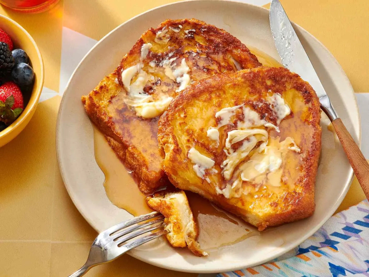 French Toast with Butter and Honey – Sweet and Delicious