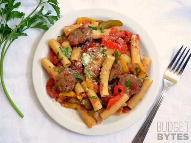 Sausage & Pepper Pasta