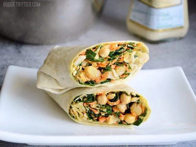 Kale Chicken Caesar Wraps