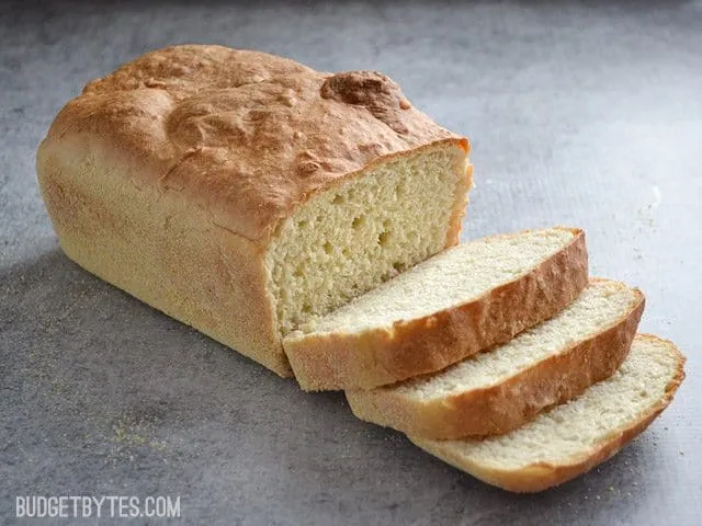 No Knead English Muffin Bread