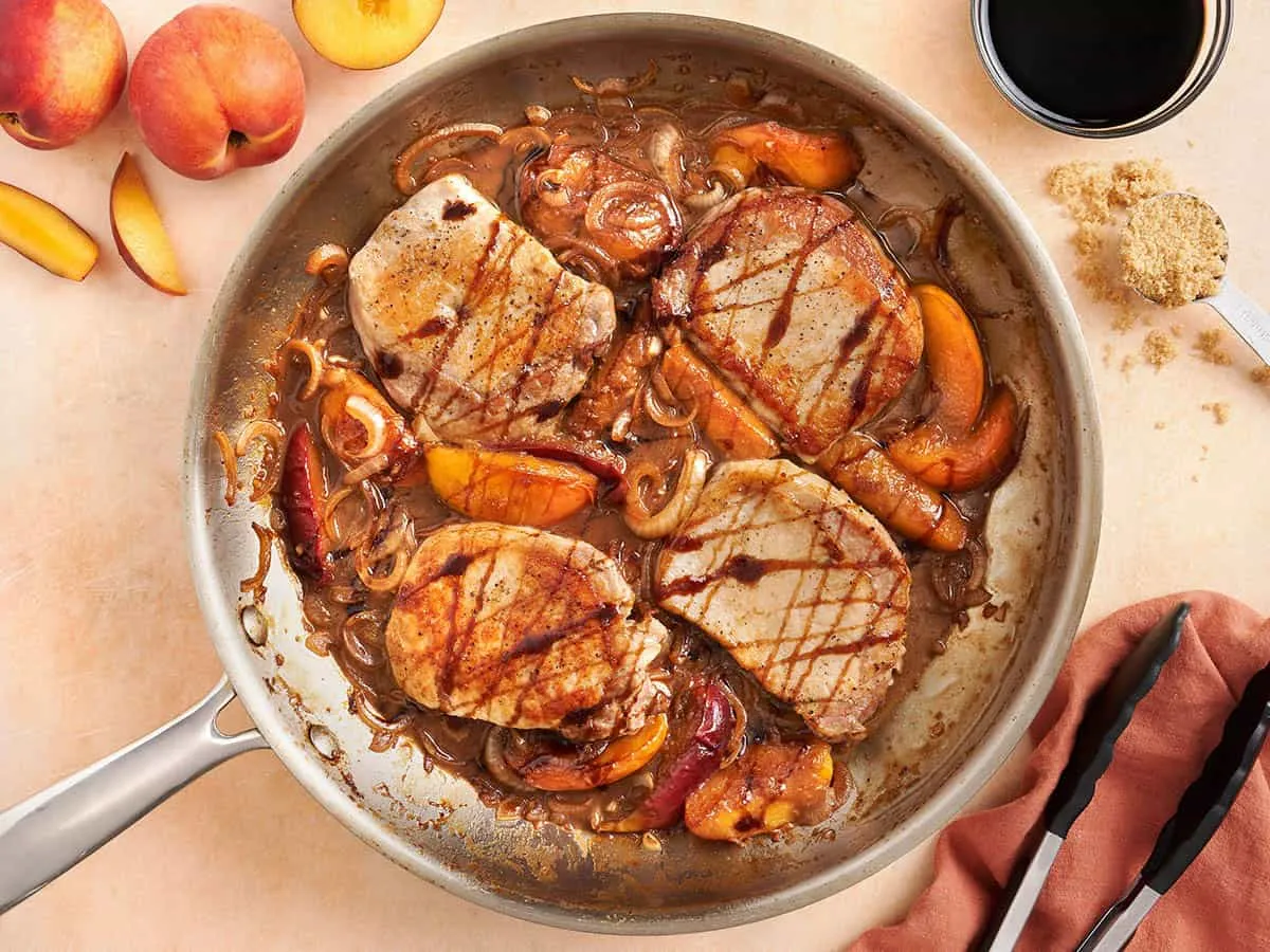 Summer Peach Pork Chops