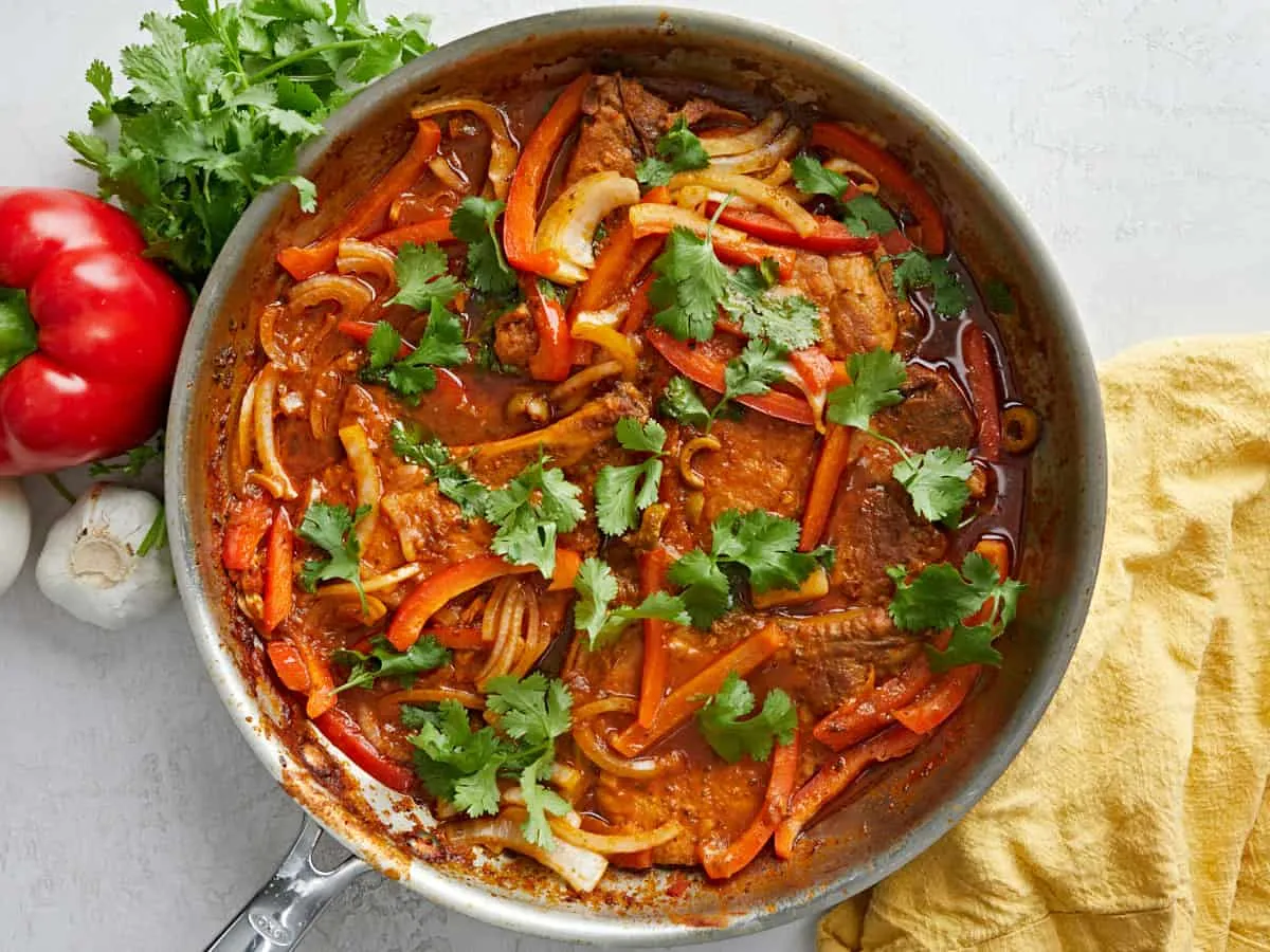 Chuletas Guisadas (Puerto Rican Stewed Pork Chops)