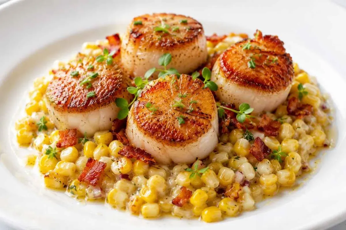 Easy Scallops with Sweet Corn – Fresh and Flavorful