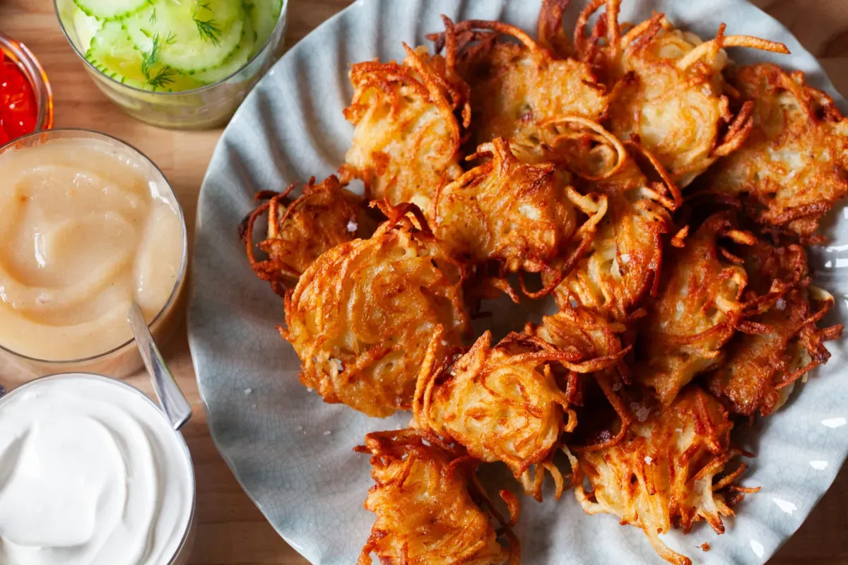 potato latkes, even better