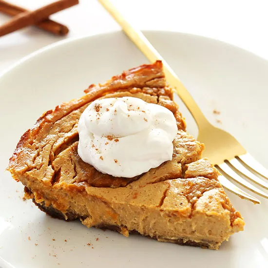Vegan Pumpkin Swirl Cheesecake