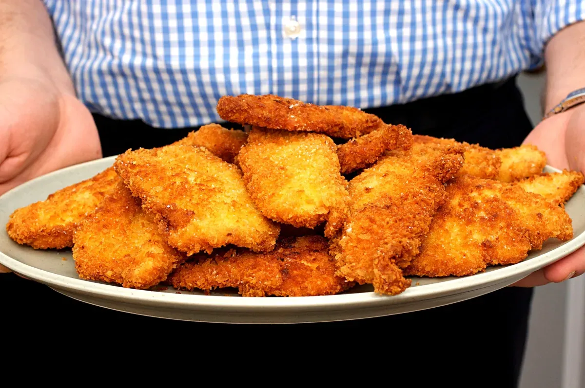 chicken milanese + an escarole salad