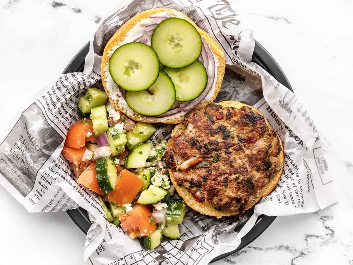 Mediterranean Turkey Burgers